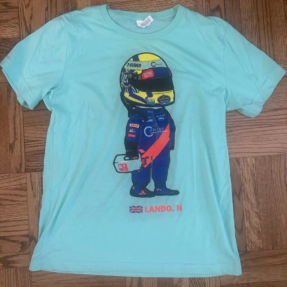 Lando Norris McLaren F1 Driver women’s t shirt size medium